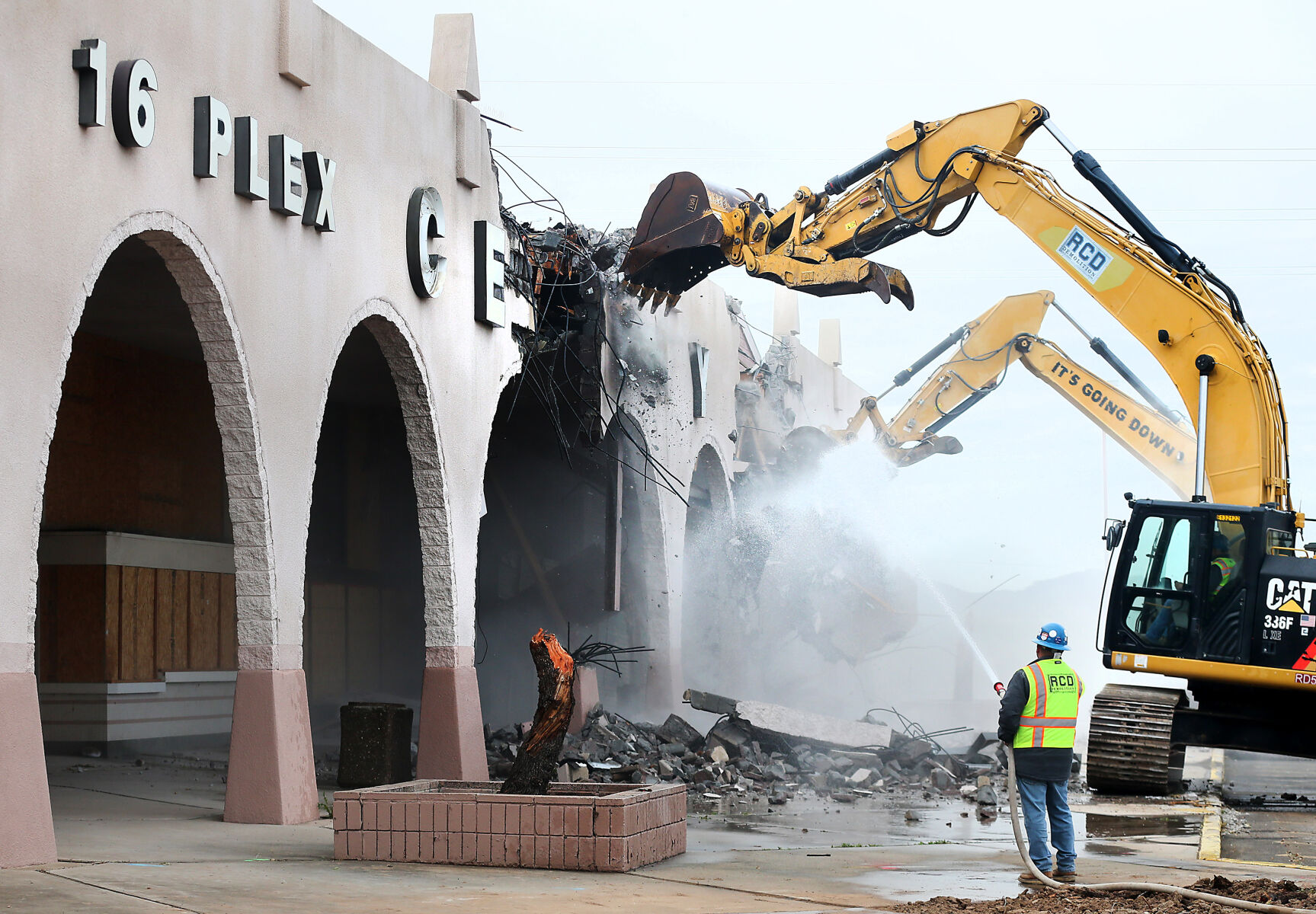 Demolition of Old Century Park Theater